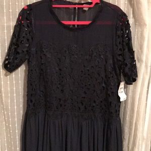 Chelsea 28 navy blue chiffon dress